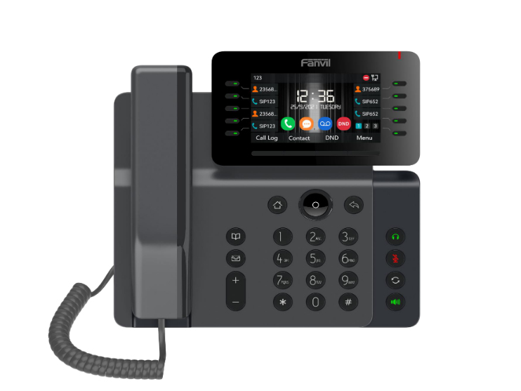 Fanvil V65 - VoIP-Telefon mit Rufnummernanzeige/Anklopffunktion, Ansicht 2