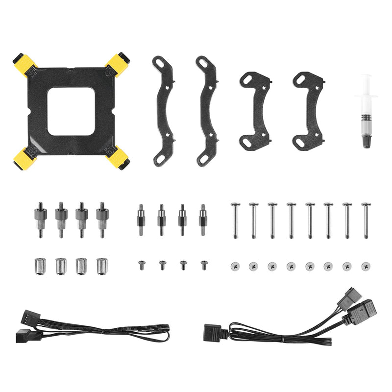 AZZA HEX 240 - All-in-One-Flüssigkeitskühler - 12 cm - 120 m³/h - Schwarz - CPU-Kühler - 34 dB, Ansicht 2