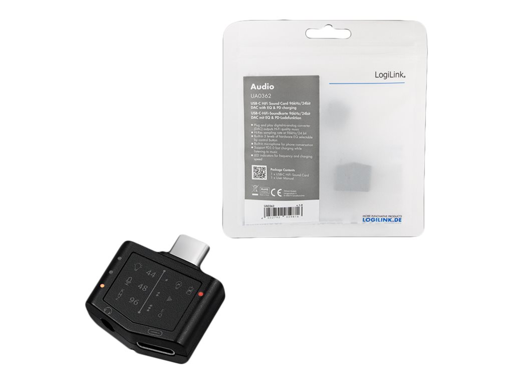 LogiLink Soundkarte - 24-Bit - 96 kHz - 110