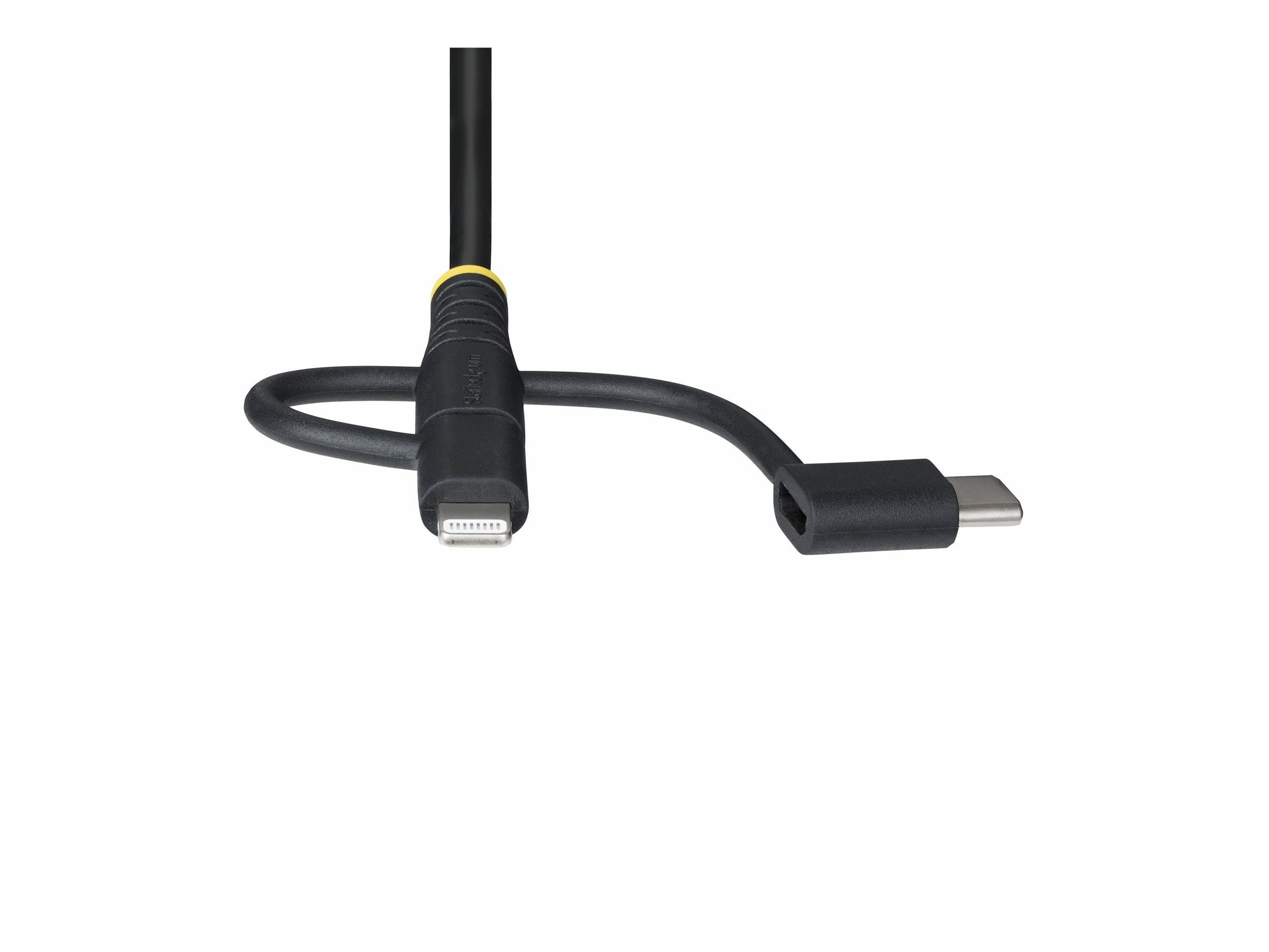 StarTech.com 3.3ft USB Multi Charging Cable LightningMicro-USBType-C