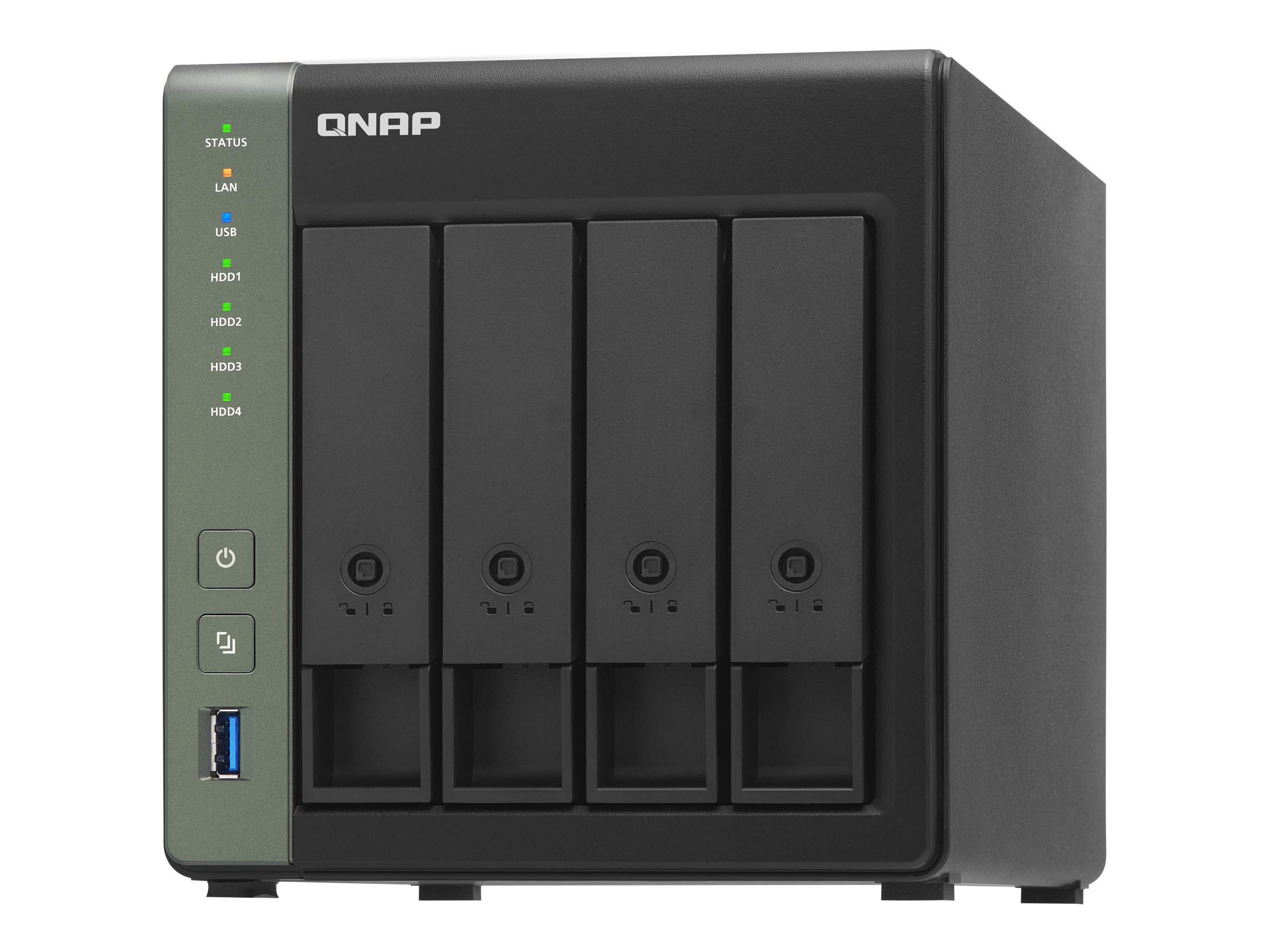 QNAP TS-431X3 - NAS-Server - 4 Schächte - SATA 6Gb/s - RAID RAID 0, 1, 5, 6, 10, JBOD, 5 Hot Spare, 6 Hot Spare, 10-Hot-Spare - RAM 4 GB - Gigabit Ethernet / 2.5 Gigabit Ethernet / 10 Gigabit Ethernet - iSCSI Support