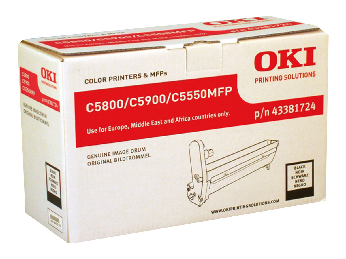 OKI Schwarz - Trommel-Kit - für C5550 MFP, 5800dn, 5800Ldn, 5800n, 5900cdtn, 5900dn, 5900dtn, 5900n (43381724)