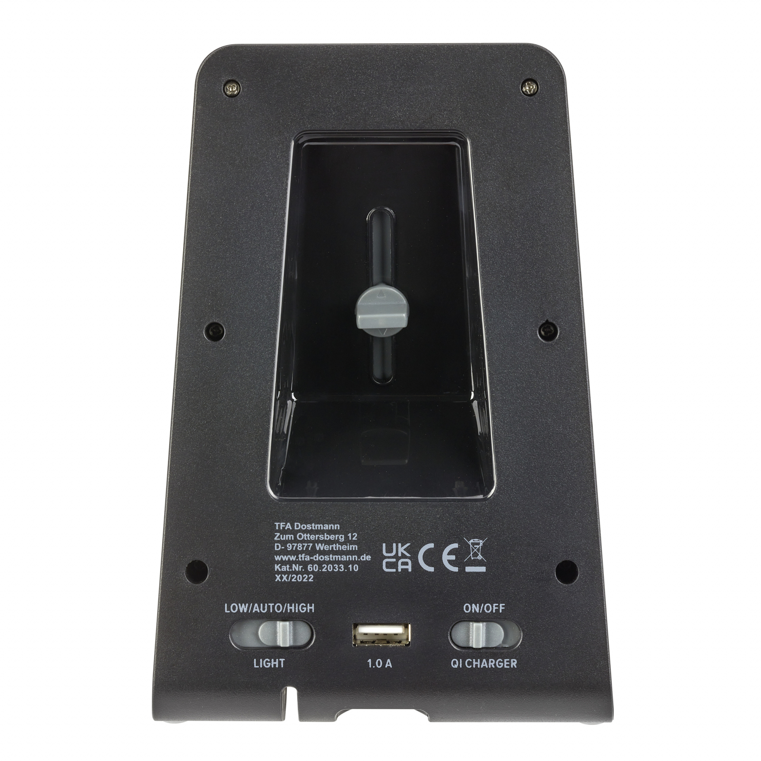TFA 60.2033.10 - Digitaler Wecker - Anthrazit - 12/24 h - 10 W - Beide Geschlechter - LED, Ansicht 4
