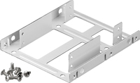 Goobay Einbaurahmen f. Festplatte 2.5'' auf 3.5'' Gehäuseschacht silber, Ansicht 2