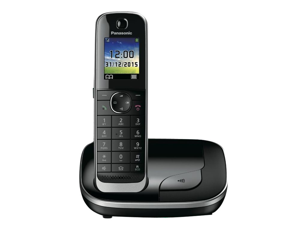 Panasonic KX-TGJ310GB schnurloses Single-DECT Telefon, schwarz (KX-TGJ310GB)