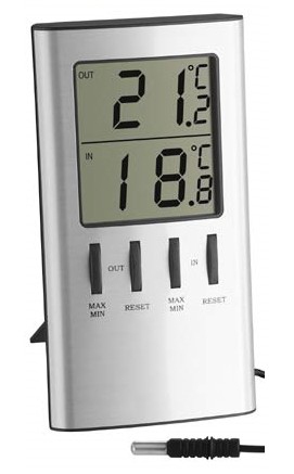 TFA Thermometer - digital - Silber, Ansicht 2