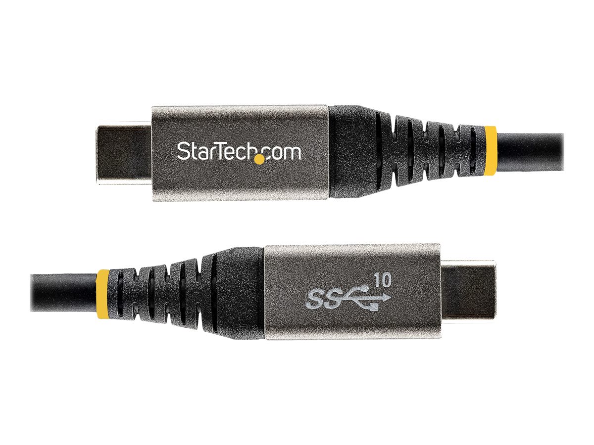 StarTech.com 1m USB-C Kabel 10Gbit/s - USB-IF zertifiziertes USB-C Kabel - USB 3.1/3.2 Gen 2 Typ-C Kabel - 100W (5A) Power Delivery, DP Alt Mode - USB-C Kabel - Laden&Synchronisieren (USB31CCV1M)
