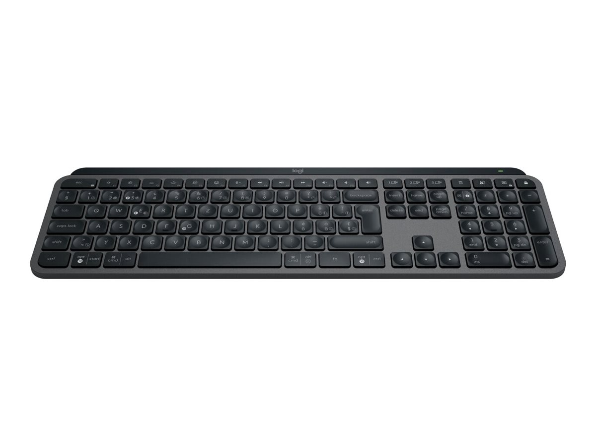 Logitech MX Keys S - Tastatur - hinterleuchtet - kabellos - Bluetooth LE - QWERTY - Nordisch (DänischFinnischNorwegischSchwedisch)