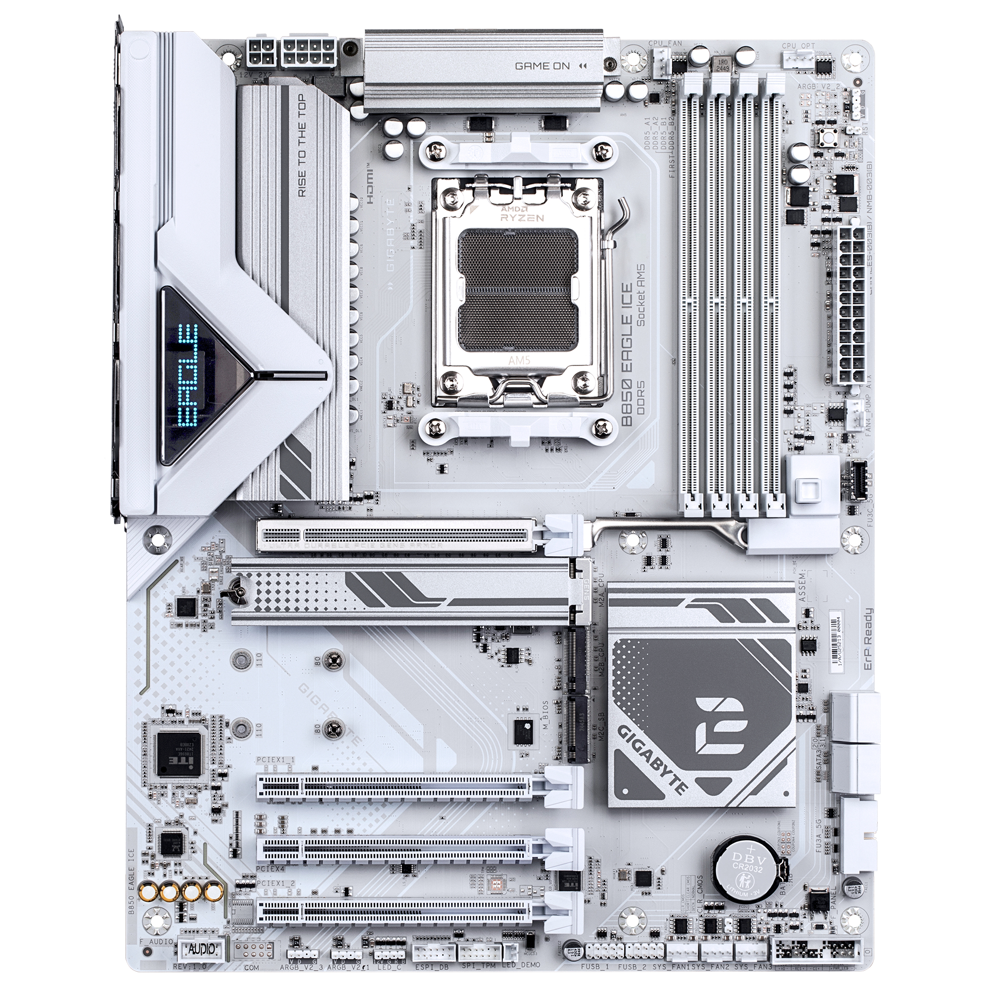 Gigabyte B850 EAGLE ICE - Motherboard - ATX - Socket AM5 - AMD B850 Chipsatz - USB-C 3.2 Gen 1, USB 3.2 Gen 2…, Ansicht 2