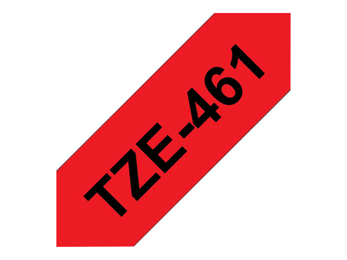 Brother TZe-461 - Schwarz auf rot - Rolle (3,6 cm x 8 m), Ansicht 4