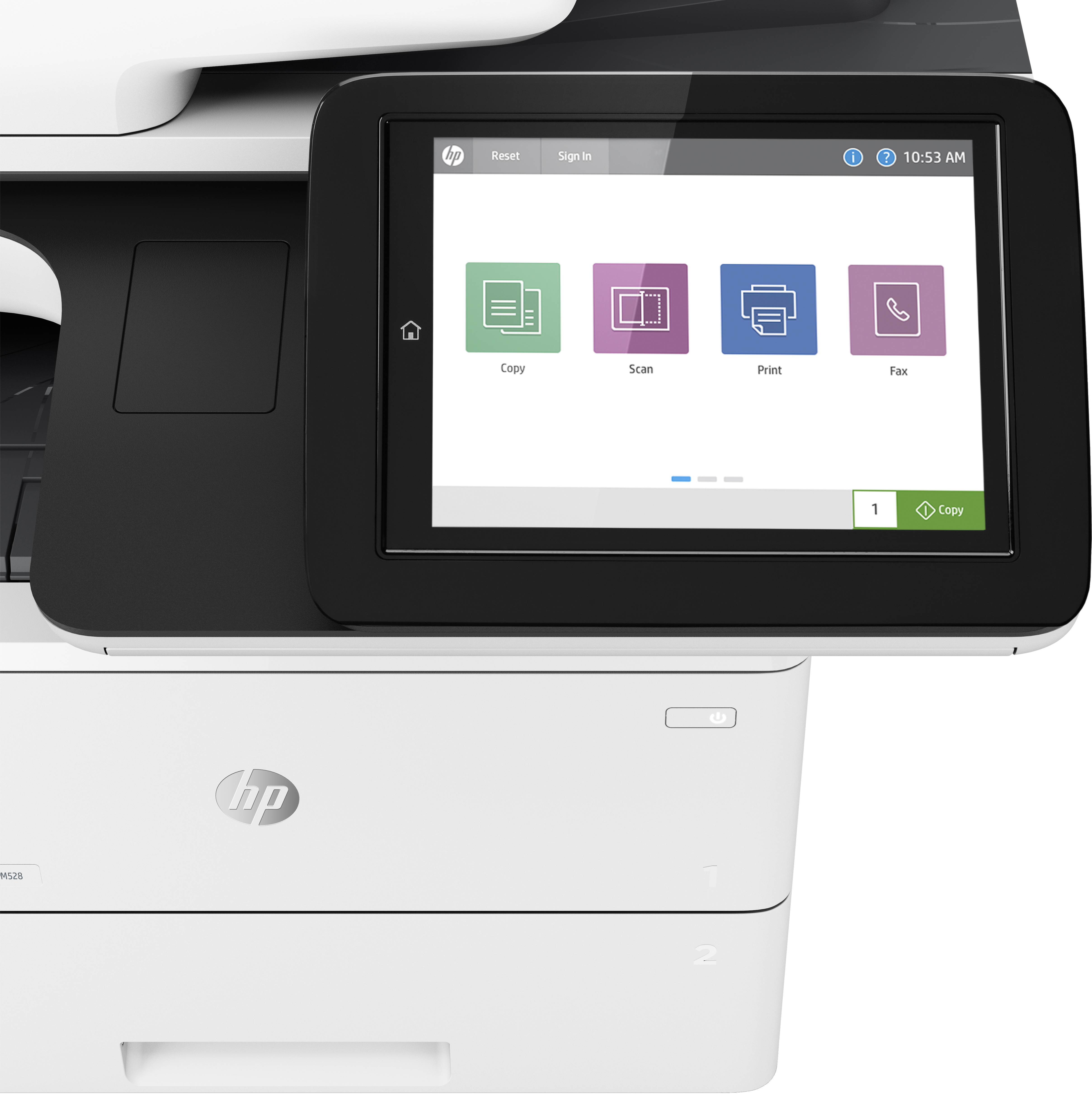 HP LaserJet Enterprise MFP M528dn - Multifunktionsdrucker - s/w - Laser - Legal (216 x 356 mm), Ansicht 2