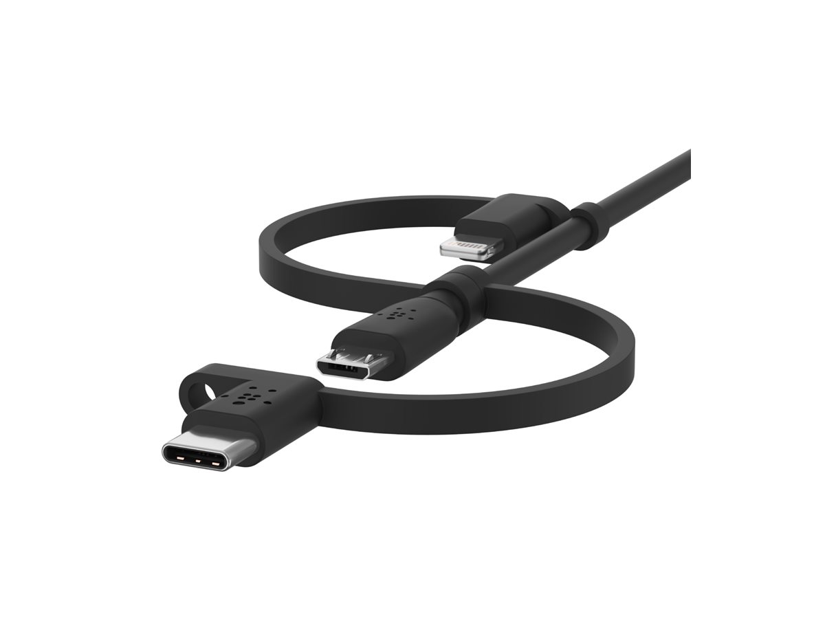 Belkin BOOST CHARGE Universal - USB-Kabel - USB männlich zu Micro-USB Typ B, Lightning, 24 pin USB-C männlich, Ansicht 5