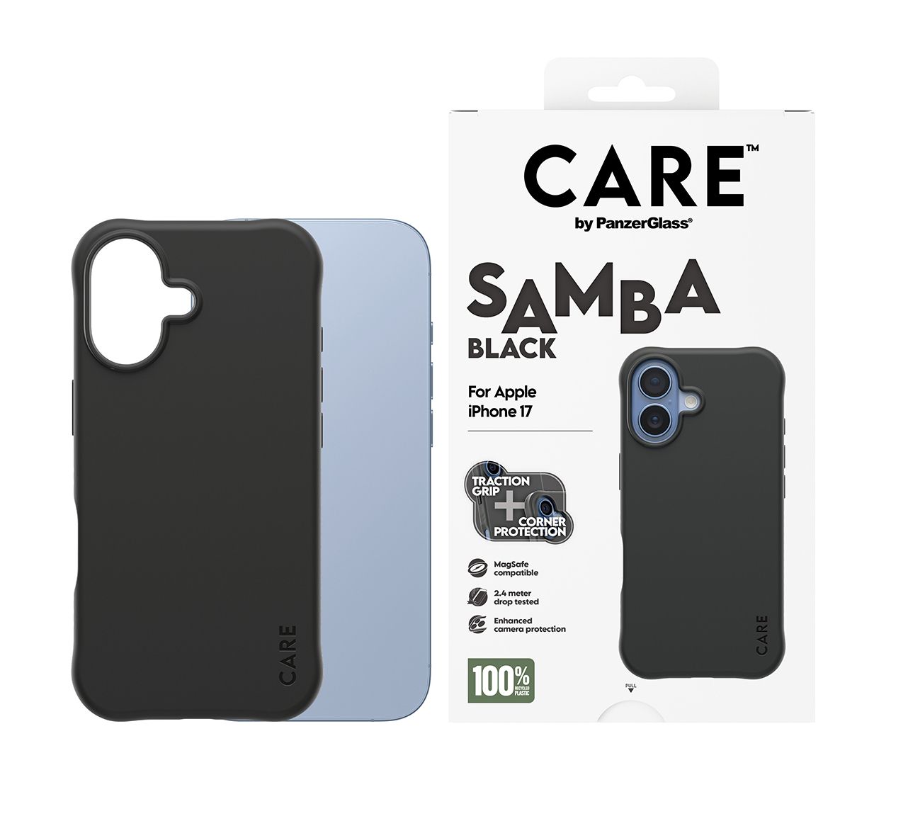 PanzerGlass CARE by PanzerGlass Samba - Hintere Abdeckung für Mobiltelefon - MagSafe-Kompatibilität - TPU, Ansicht 2