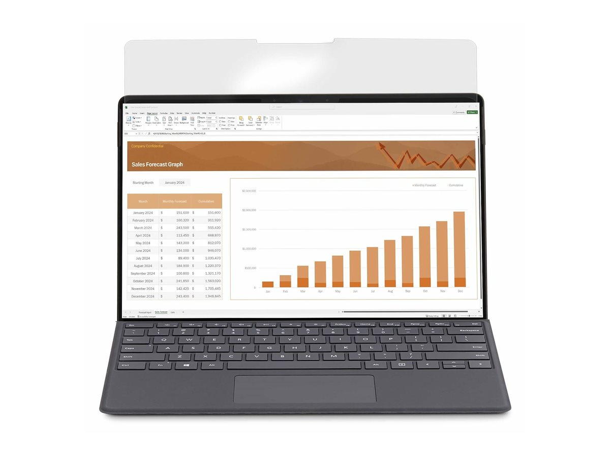 StarTech.com 4-Wege Laptop Sichtschutz für 12,4" Surface Laptop Go, Touch - Blickschutzfilter für Notebook (horizontal)