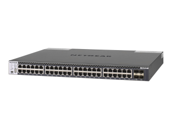 Netgear M4300-48X - Switch - L3 - managed - 48 x 10 Gigabit Ethernet + 4 x 10 Gigabit SFP+ gemeinsam genutzt