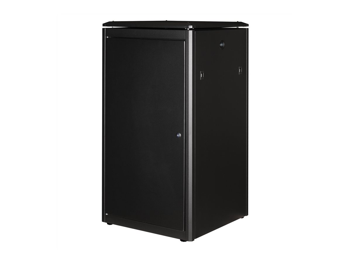 ROLINE 19 Zoll Netzwerkschrank Pro 16 HE 600x800 BxT Glastür schwarz, Ansicht 4