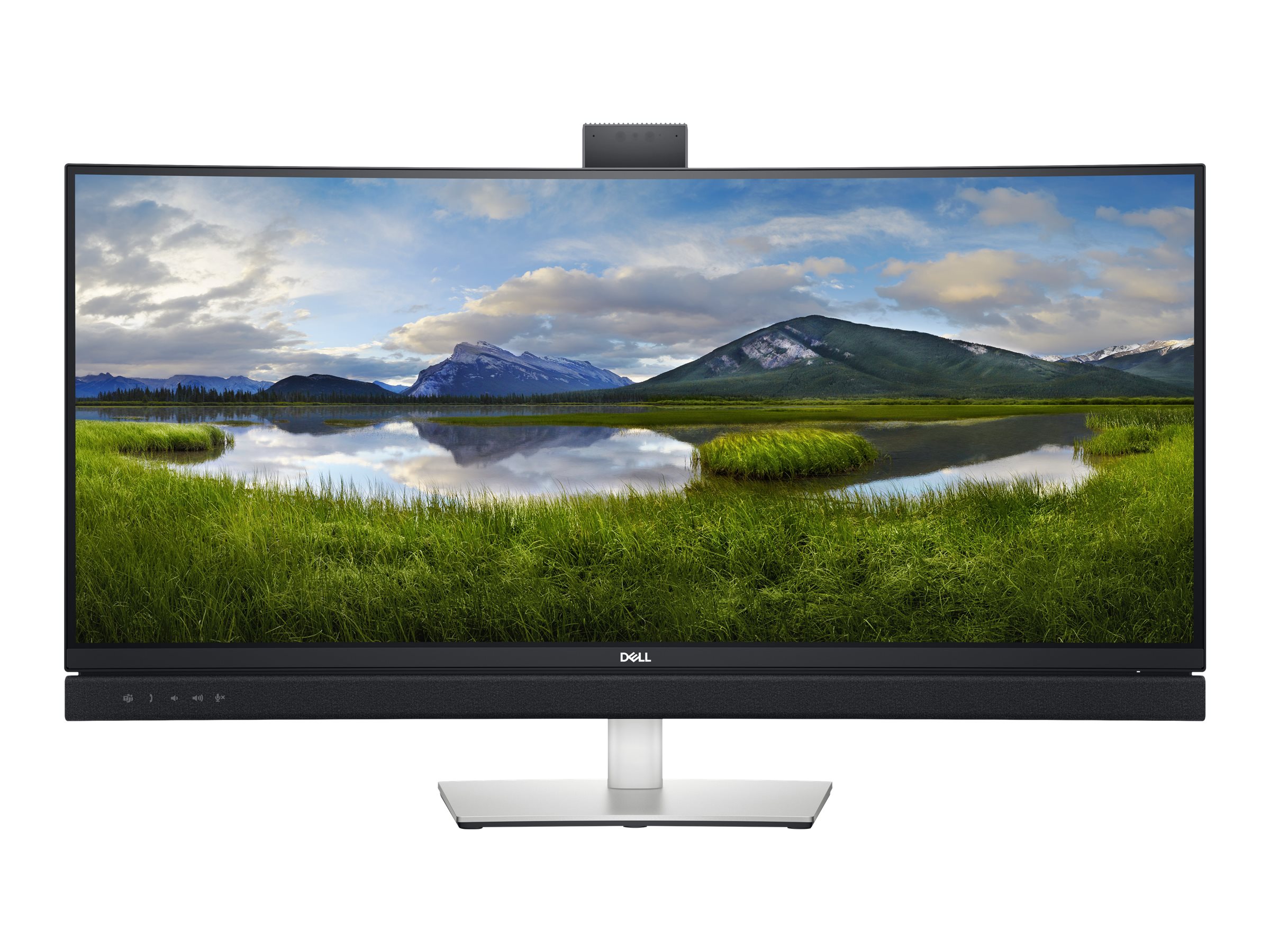 Dell 34 Video Conferencing Monitor C3422WE - LED-Monitor - gebogen - 86.71 cm (34.14") - 3440 x 1440 UWQHD @ 60 Hz - IPS
