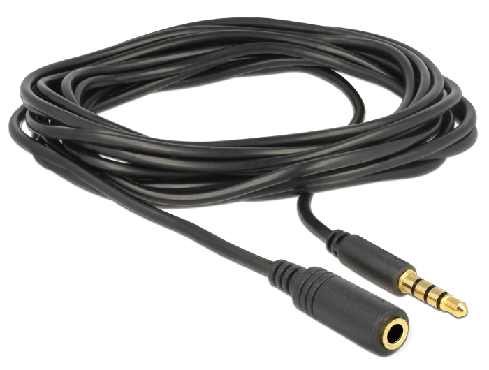 Delock Headset-Erweiterungskabel - 4-poliger Mini-Stecker männlich zu 4-poliger Mini-Stecker weiblich, Ansicht 3