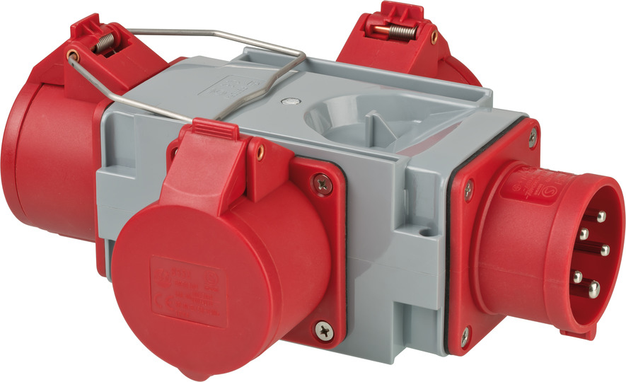 Brennenstuhl 1081640 - 400 V - 16 A - Grau - Rot - IP44 - 185 mm - 230 mm, Ansicht 2