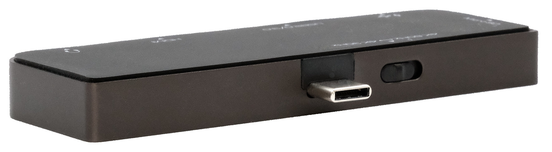 Exsys EX-1222HM - Kabelgebunden - USB 3.2 Gen 1 (3.1 Gen 1) Type-C - 87 W - Anthrazit - MicroSD (TransFlash) - MicroSDH, Ansicht 3