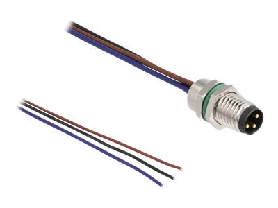 Delock Netzwerkkabel - 3-poliger M8 (M) zu ohne Stecker