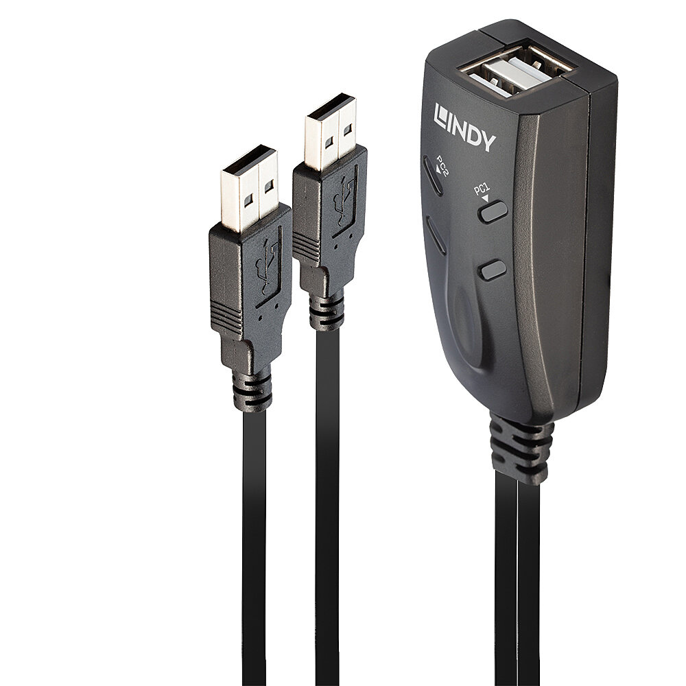 Lindy 2 Port USB KM Switch - Tastatur-/Mausschalter, Ansicht 2