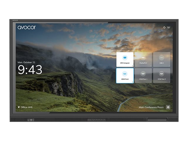 Avocor AVE-6540 - 165 cm (65") Diagonalklasse E Series LCD-Display mit LED-Hintergrundbeleuchtung - interaktive Digital 