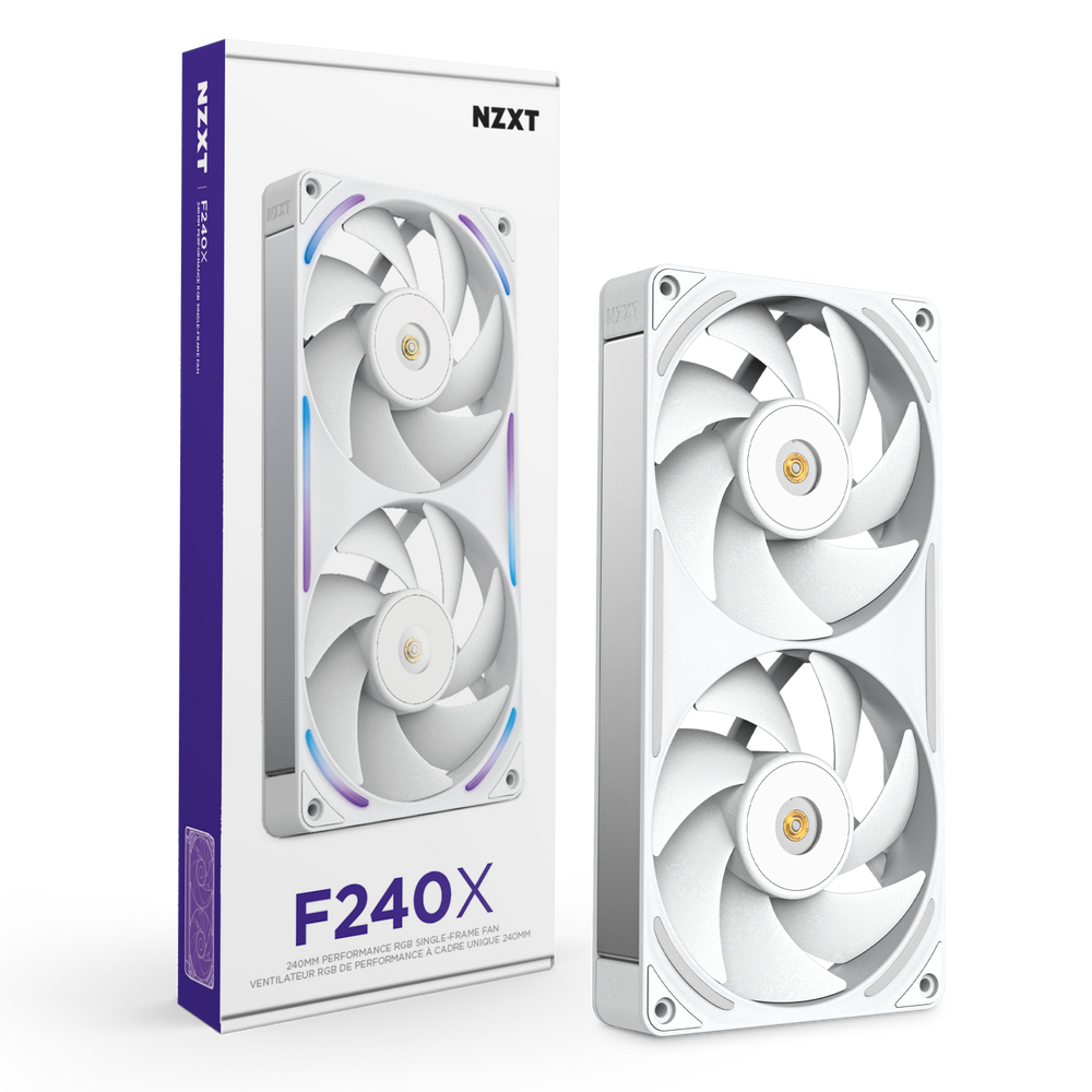 NZXT Performance Fan F240X weiss 240 mm - Gehäuse-Lüfter - 41 dB, Ansicht 2