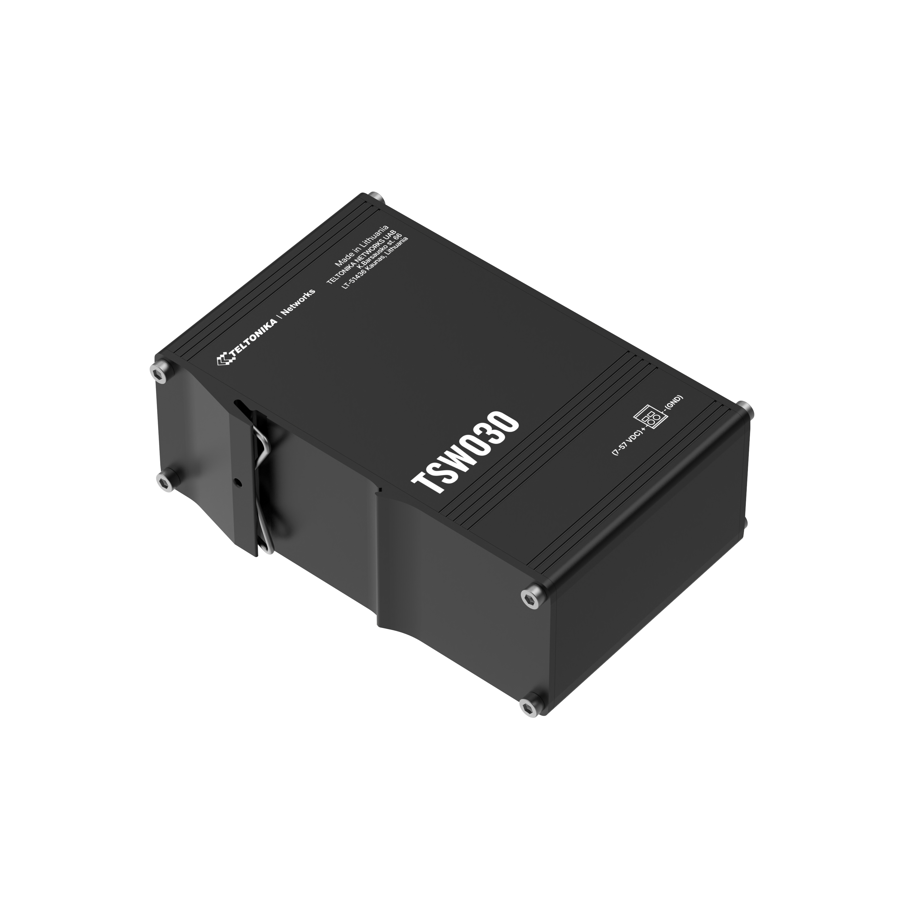 Teltonika · Switch· TSW030 8 Port 10/100 Industrial unmanaged - Switch - 0,1 Gbps, Ansicht 3