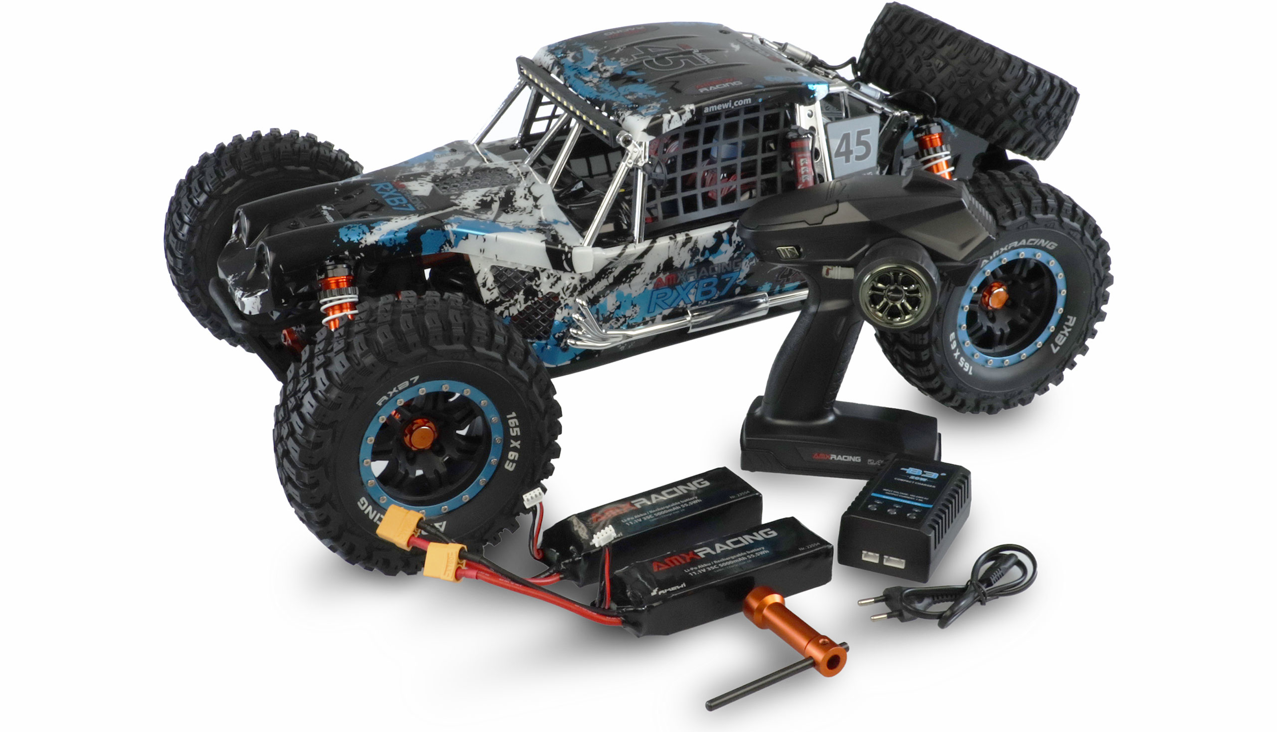 Amewi AMXRacing RXB7 - Buggy - 1:7 - 14 Jahr(e) - 5000 mAh - 6,2 kg - Blau, Ansicht 2