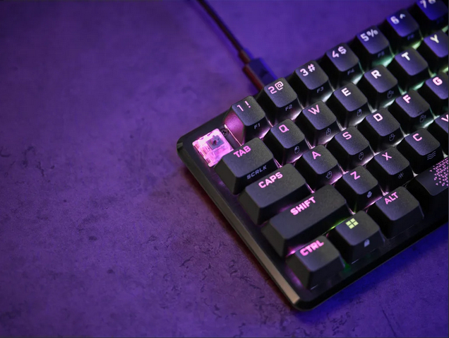 Corsair K65 PRO RGB MINI - Tastatur - Hintergrundbeleuchtung - TL: Deutsch, QWERTZ, Ansicht 3