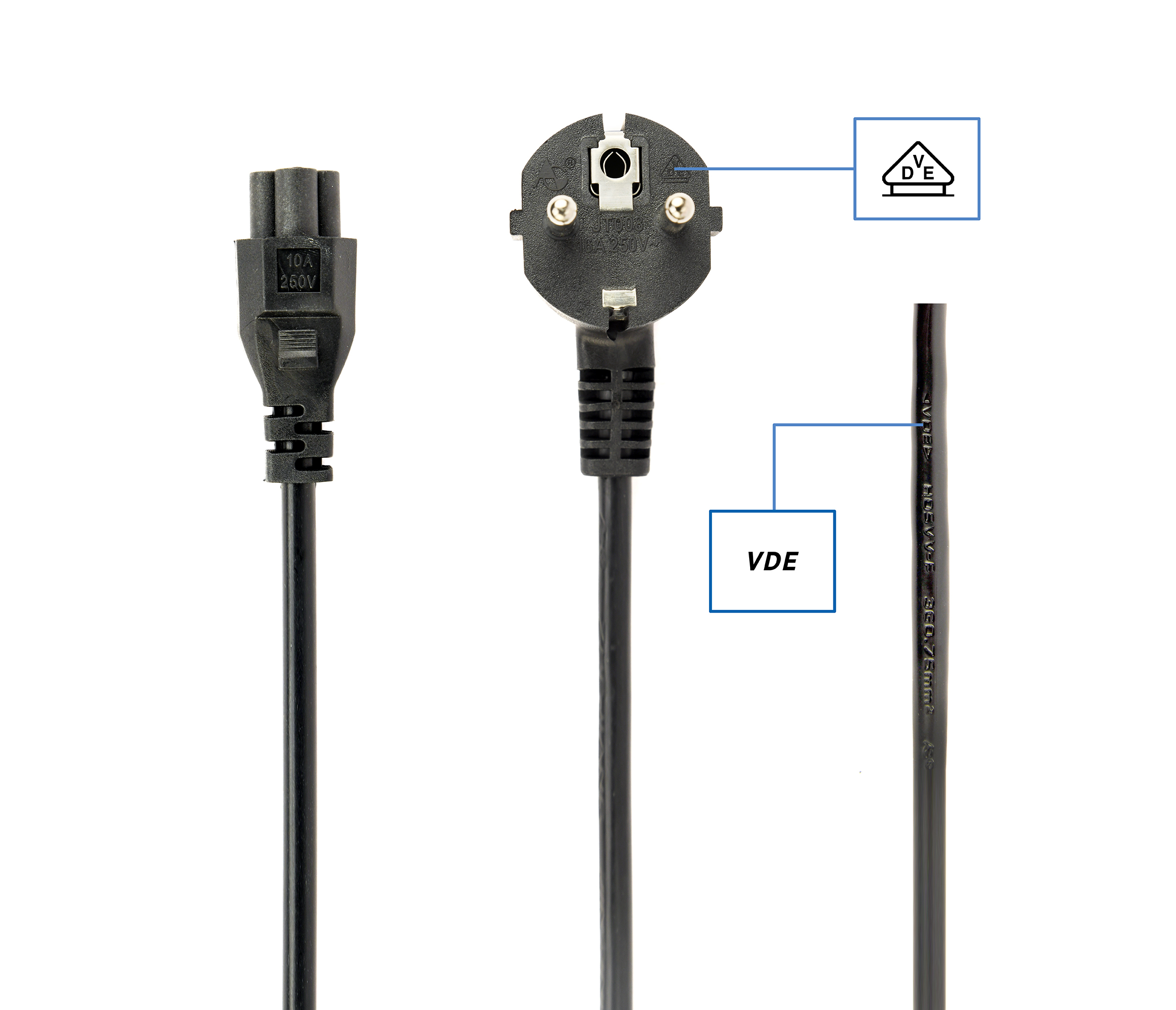 Gembird Cablexpert PC-186-ML12 - Stromkabel - IEC 60320 C5 zu power CEE 7/7 (M), Ansicht 2