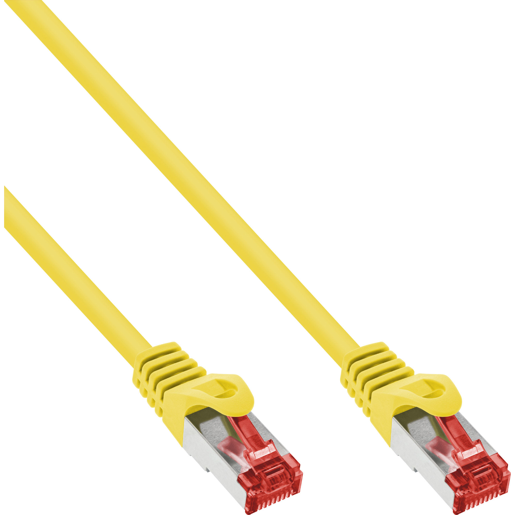 InLine Patchkabel - S/FTP (PiMf) - Cat.6 - 250MHz - PVC - Kupfer - gelb - 1m, Ansicht 2