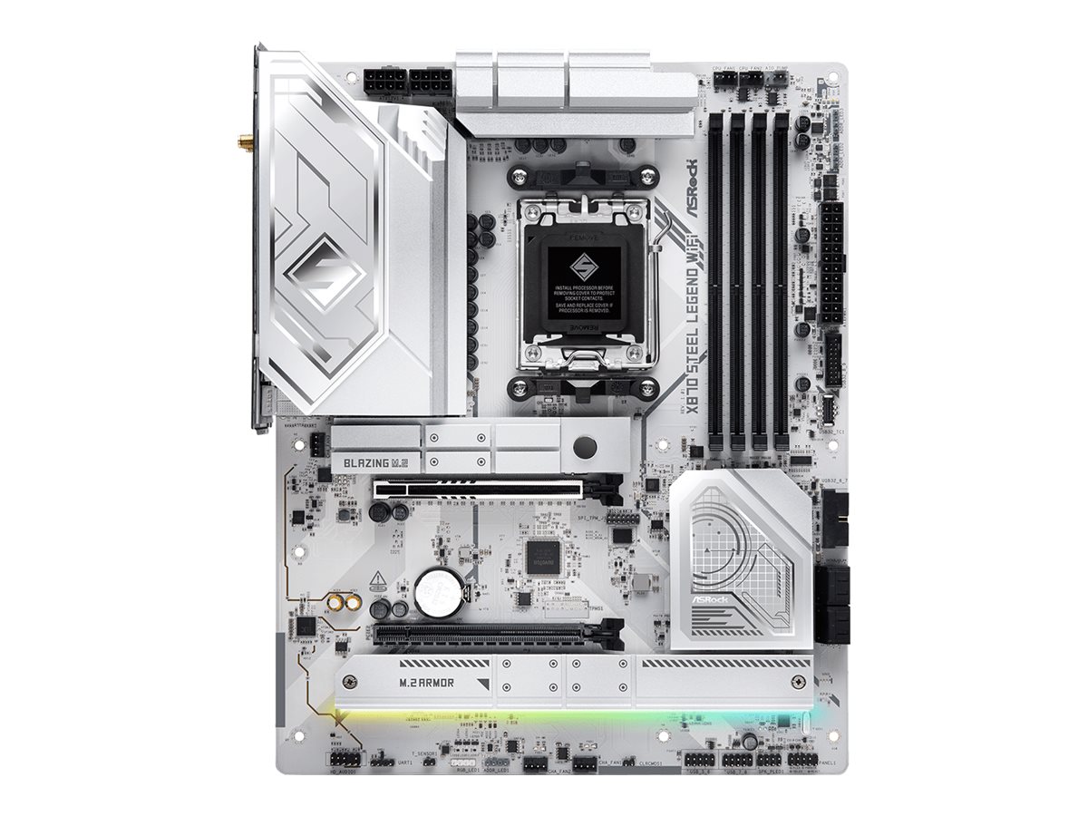 ASRock X870 Steel Legend WiFi - Motherboard - ATX - Socket AM5 - AMD X870 Chipsatz - USB4, USB 3.2 Gen 1, USB 3.2 Gen 2,