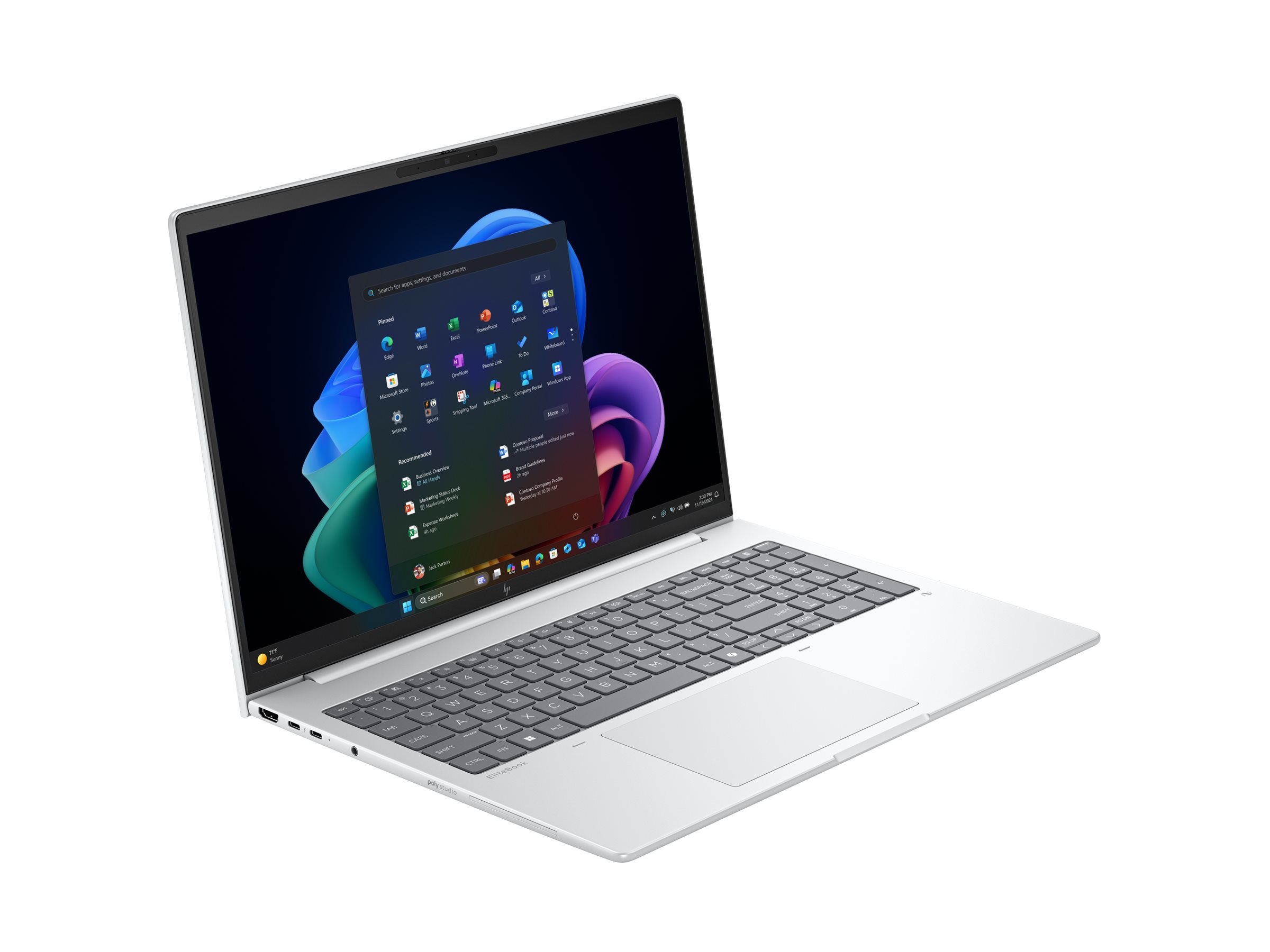 HP EliteBook 8 G1a Notebook Next Gen AI - 169-Grad Drehgelenkdesign - AMD Ryzen AI 7 350 / 2 GHz - Win 11 Pro - Radeon 860M - 64 GB RAM - 1 TB SSD NVMe - 40.6 cm (16")