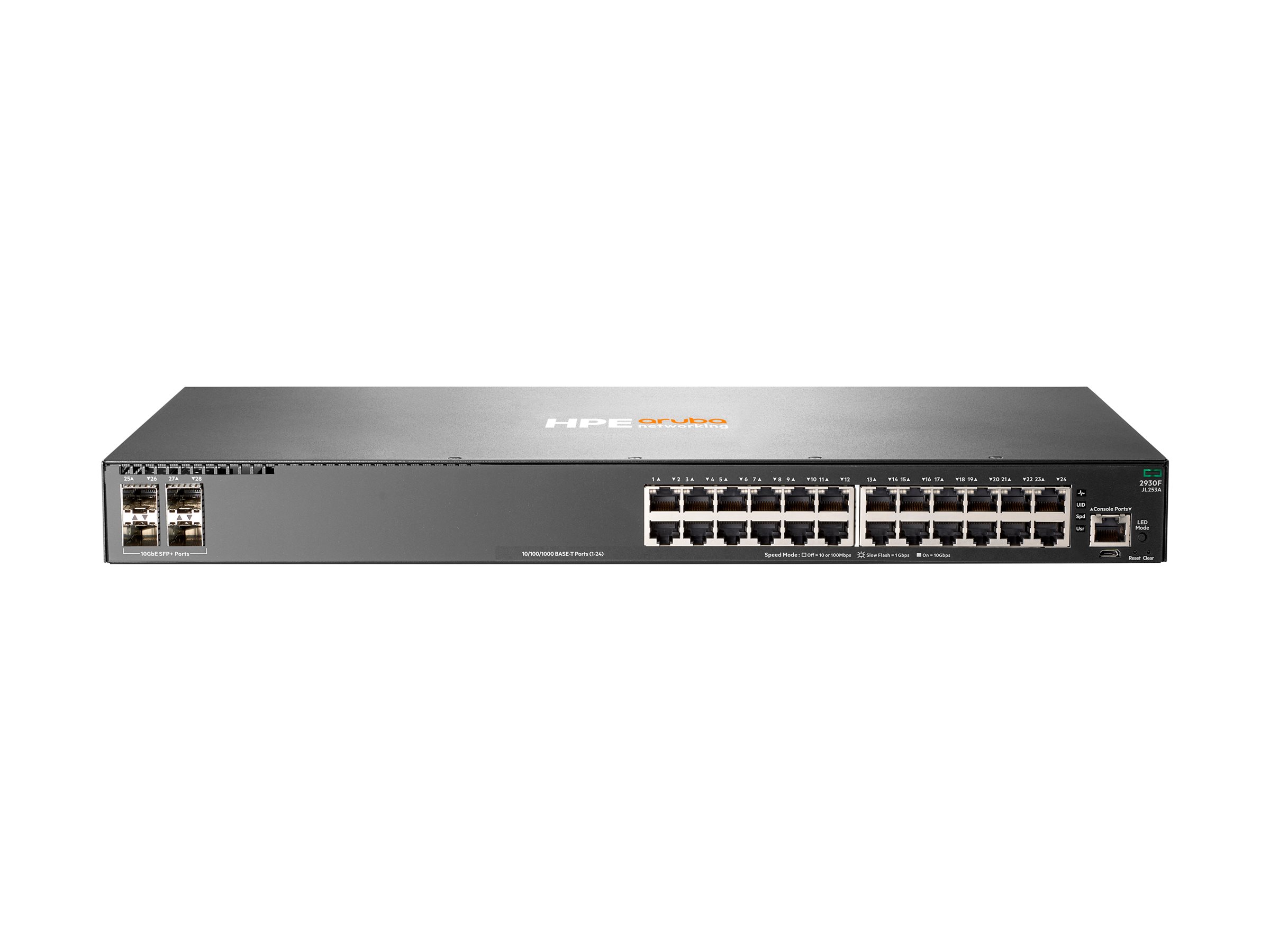 HPE Aruba 2930F 24G 4SFP - Switch - L3 - managed - 24 x 10/100/1000 + 4 x Gigabit SFP (Uplink), Ansicht 2