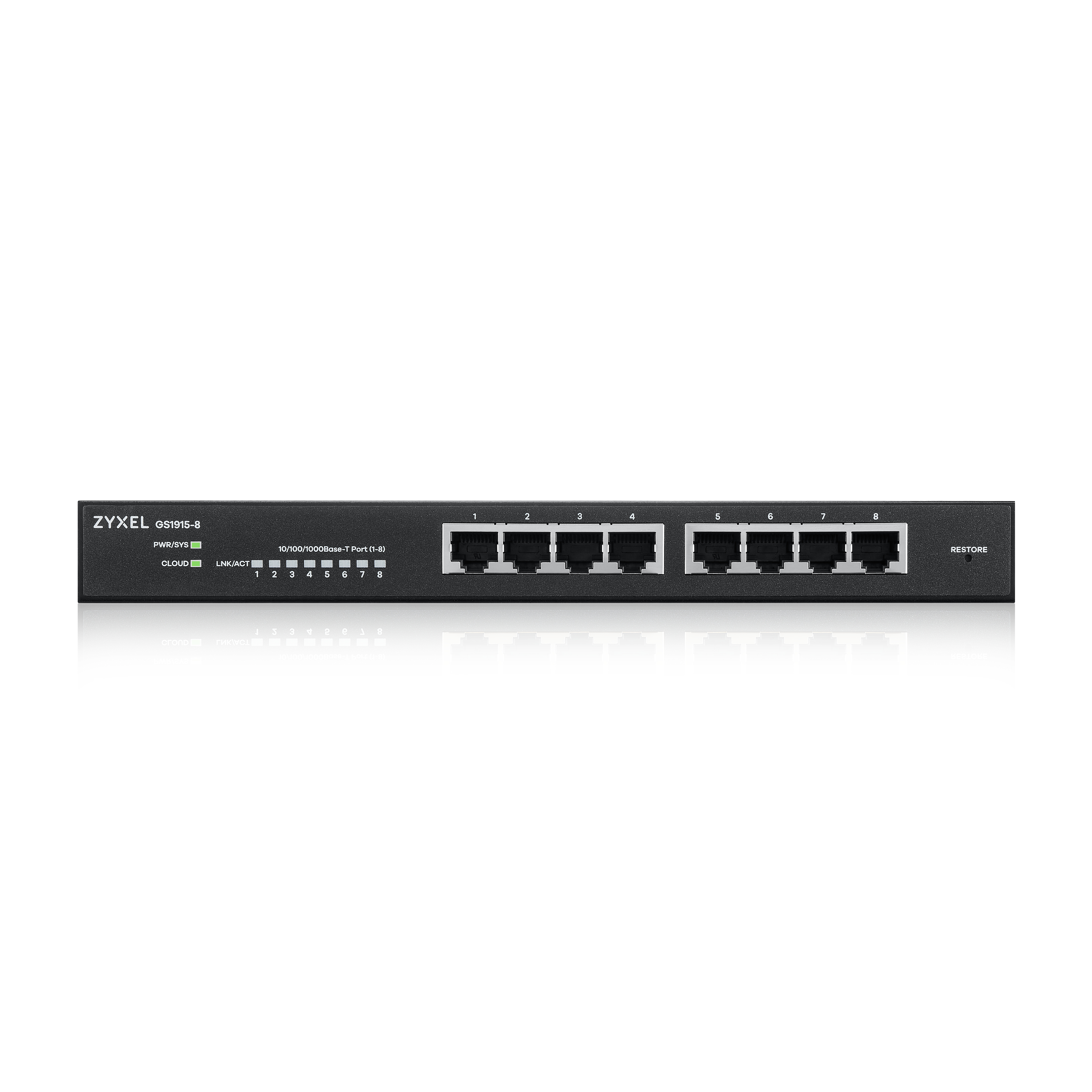 ZyXEL GS1915 Series GS1915-8 - Switch - kompatibel mit NebulaFLEX, Ansicht 2