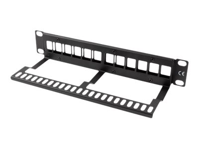Lanberg Patchpanel Blank 1U Keystone Organizer schw. - Patch-Panel, Ansicht 4