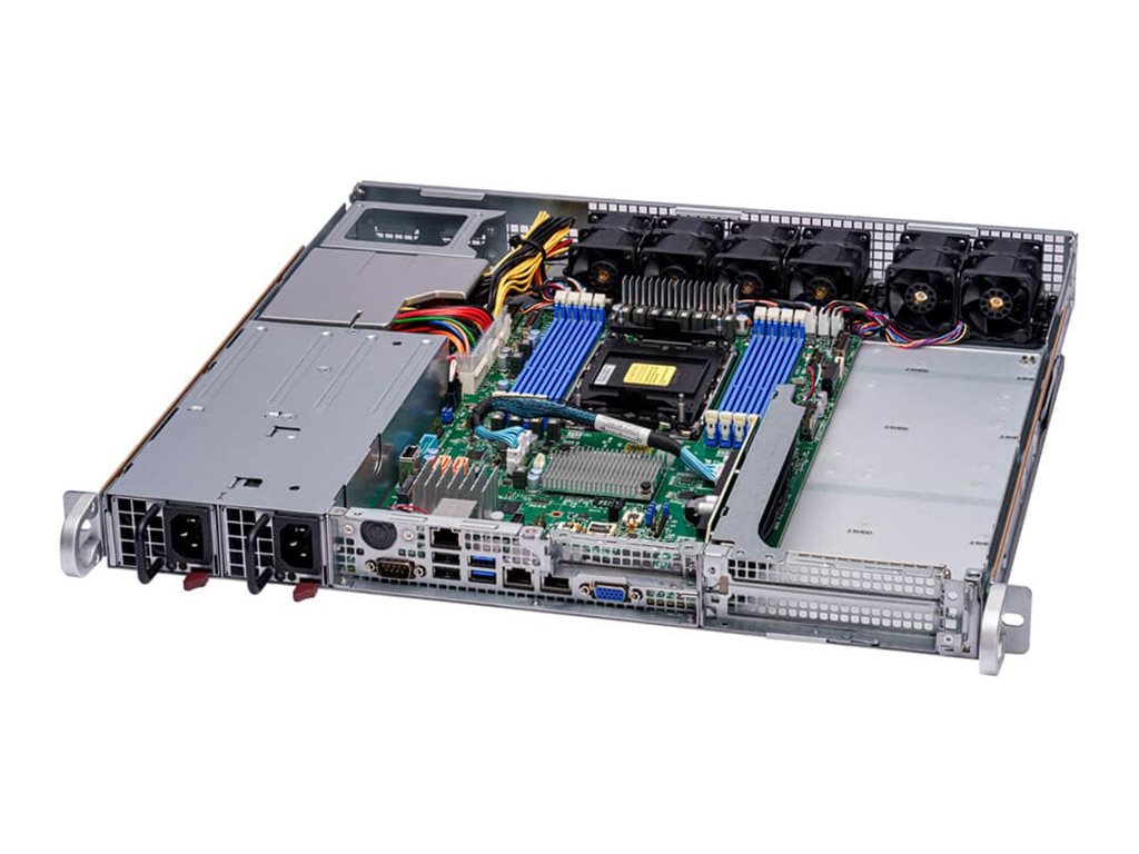 Supermicro IoT SuperServer 111E-FWTR-EU - Server - Rack-Montage - 1U - 1-Weg - keine CPU - RAM 0 GB - SATA 6.4 cm (2.5)