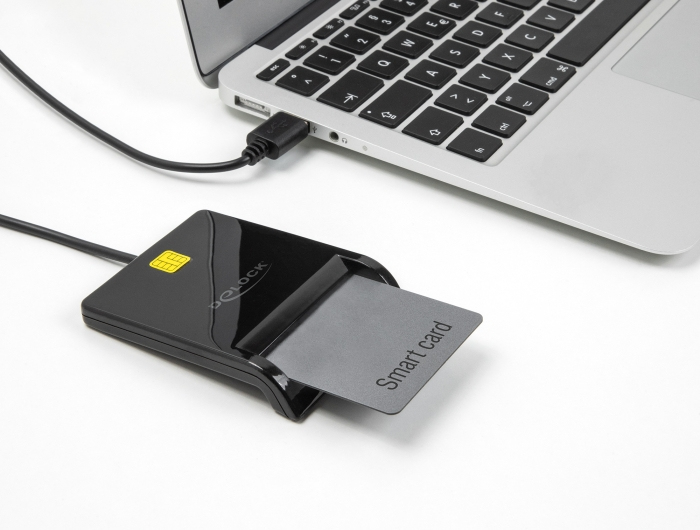 Delock SmartCard-Leser - USB - Schwarz, Ansicht 2