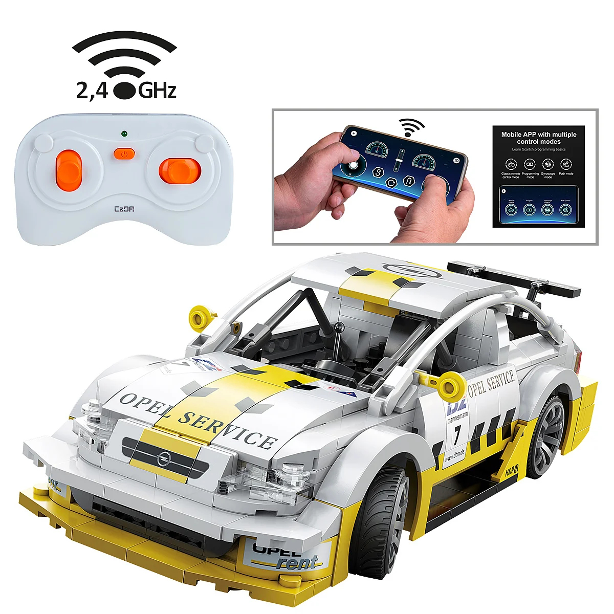 JAMARA Opel Astra V8 Coupe 1 20 Bricks weiß 6+, Ansicht 2