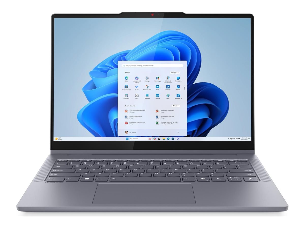 Lenovo IdeaPad 5 2-in-1 14IAL10 83KR - Flip-Design - Intel Core Ultra 5 225H - Win 11 Home - Arc Graphics 130T - 16 GB RAM - 512 GB SSD NVMe - 35.6 cm (14")