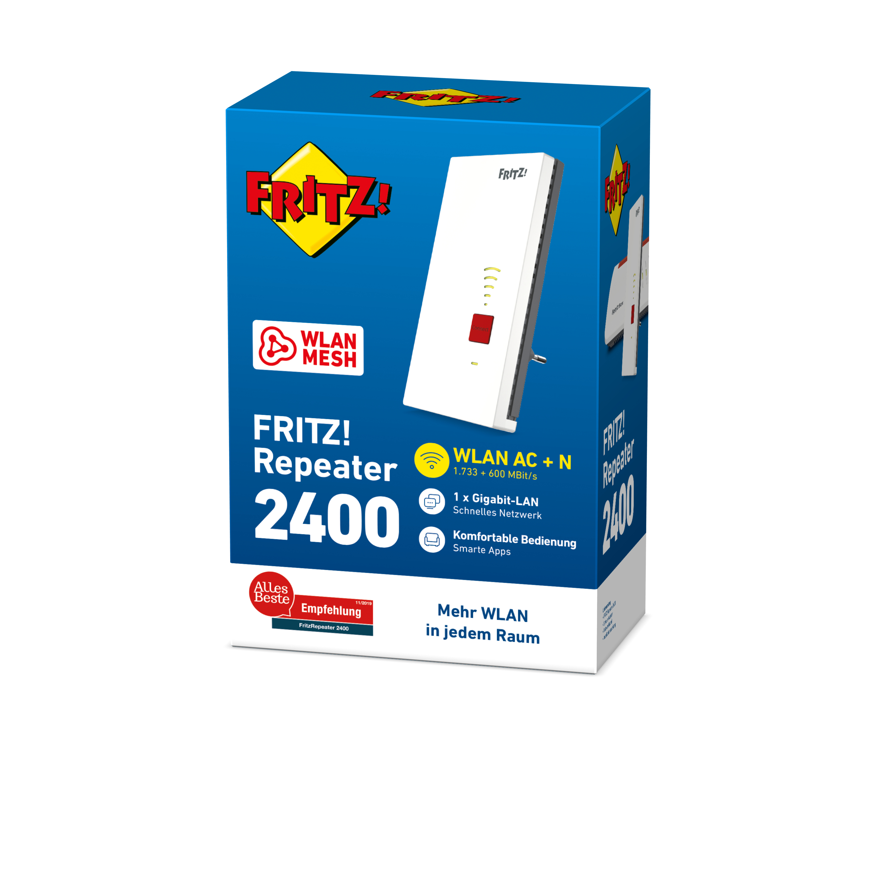 AVM FRITZ! Repeater 2400 - Wi-Fi-Range-Extender, Ansicht 3
