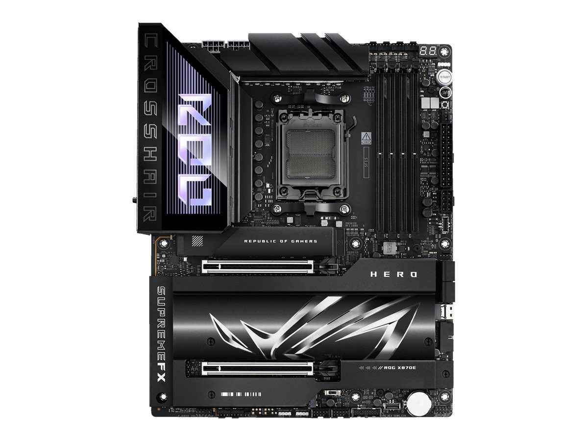 ASUS ROG CROSSHAIR X870E HERO - Motherboard - ATX - Socket AM5 - AMD X870E Chipsatz - USB4, USB 3.2 Gen 2, USB-C 3.2 Gen