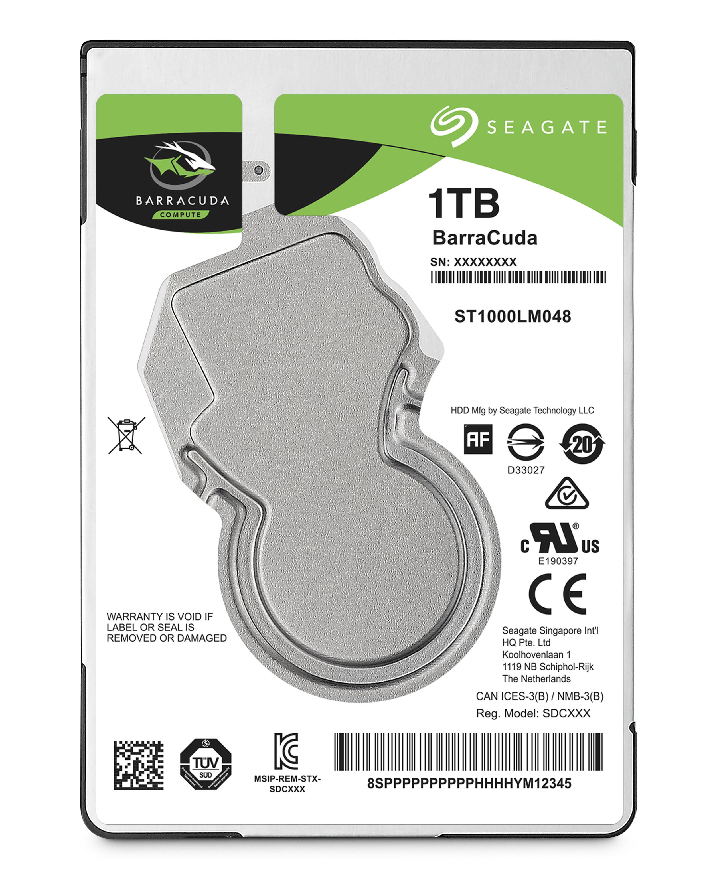 Seagate Barracuda 2.5&quot;, 2.5&quot;, 1 TB, 5400 RPM