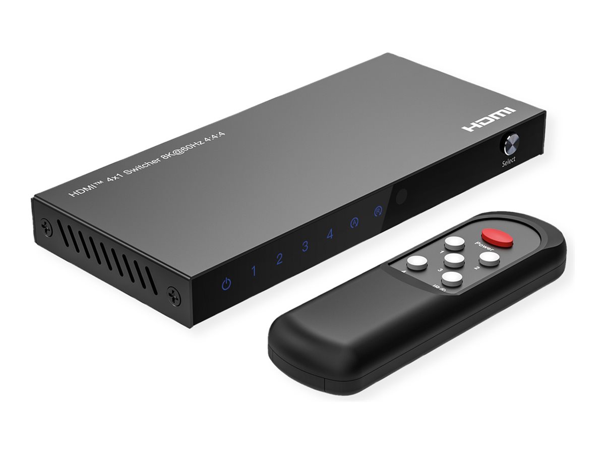 ROLINE Video/Audio-Schalter - 8K, with IR remote
