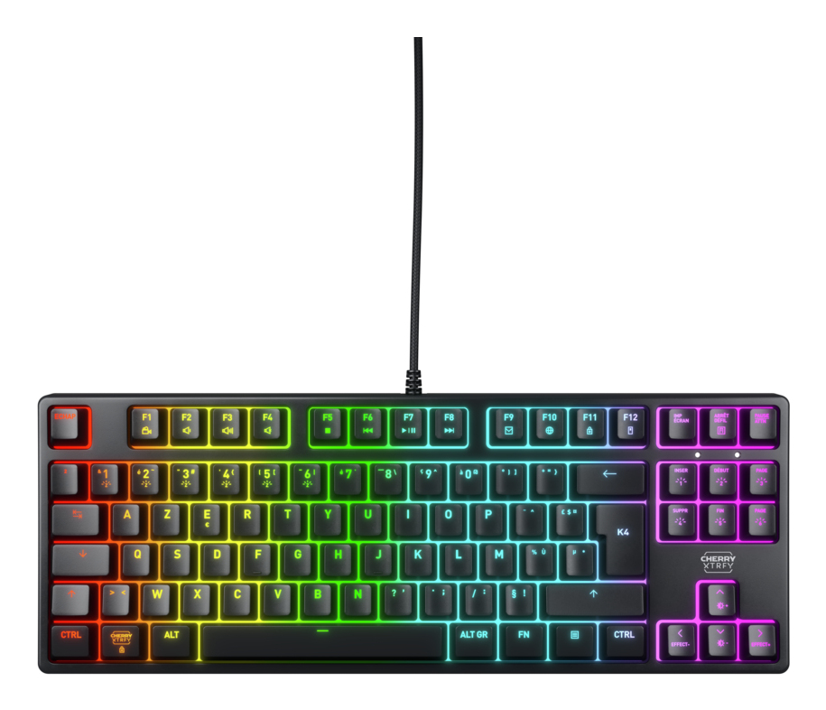 Xtrfy CHERRY XTRFY K4V2 - Tastatur - RGB - 80% - TKL - TL: Französisch, AZERTY, Ansicht 2