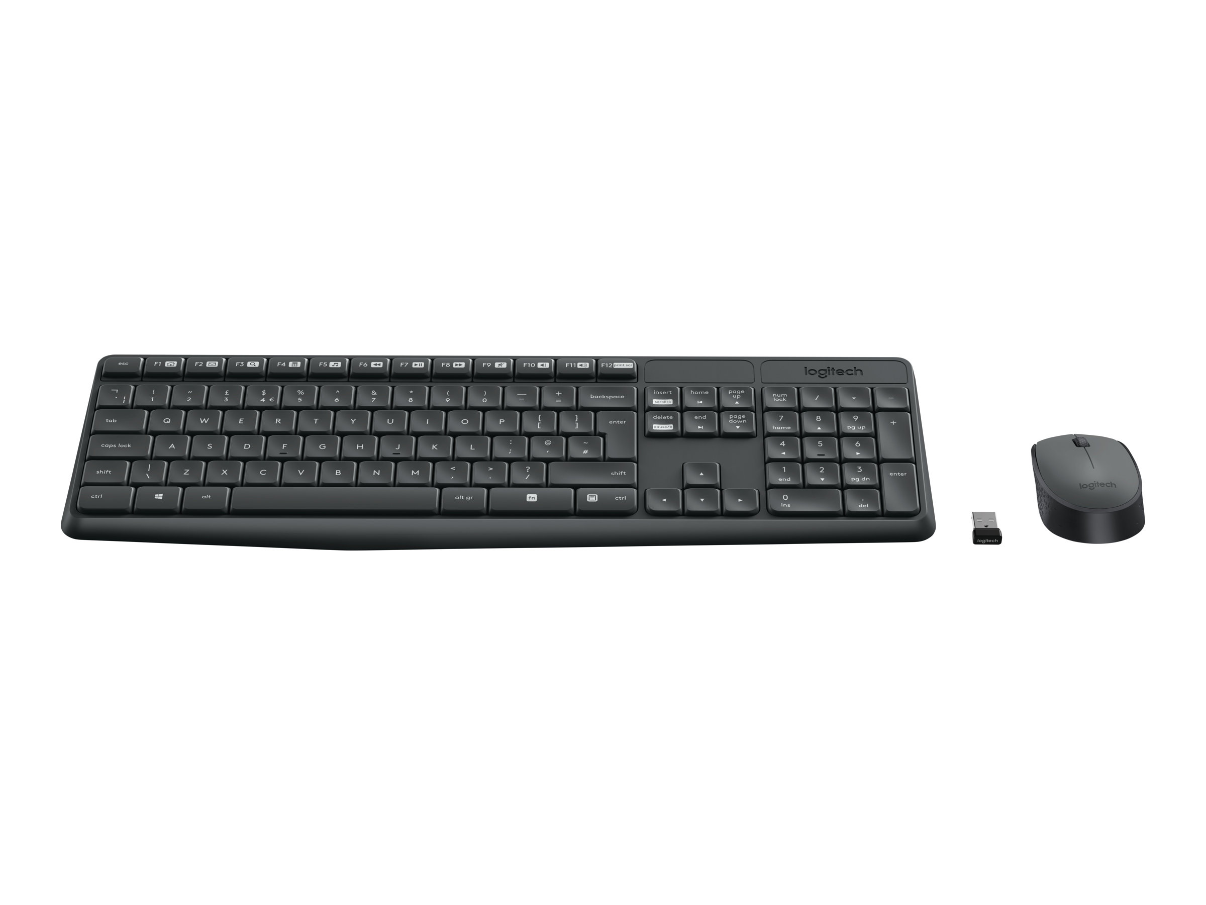 Logitech MK235 - Tastatur-und-Maus-Set - kabellos - TL: Portugiesisch, QWERTY, Ansicht 5