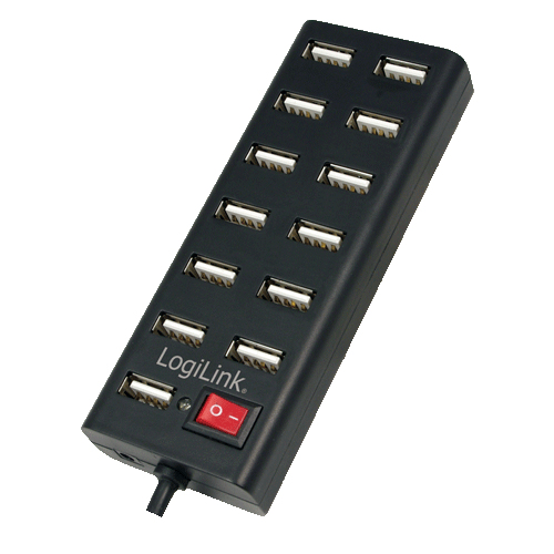 LogiLink USB 2.0 Hub 13-Port with On/Off Switch, Ansicht 3