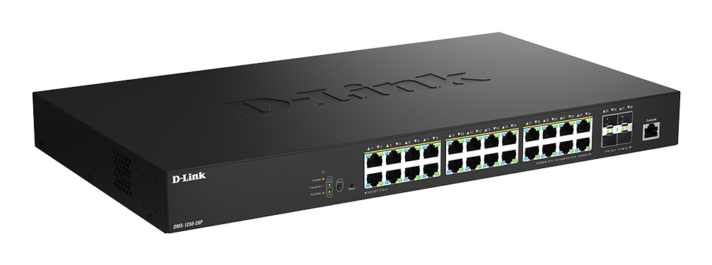 D-Link DMS 1250-28P - Switch - L2+ - Smart - 24 x 10/100/1000/2.5G (PoE+), Ansicht 3